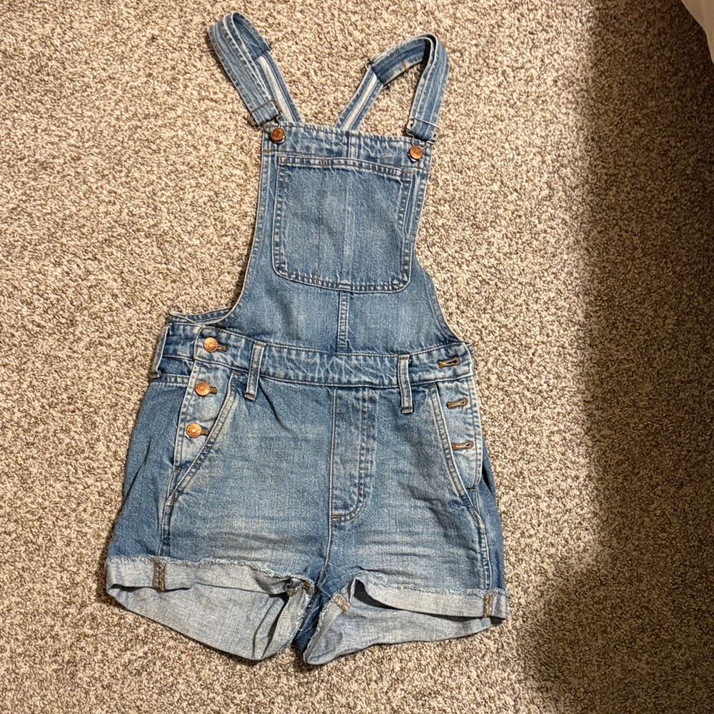 Madewell Blue Denim Overalls